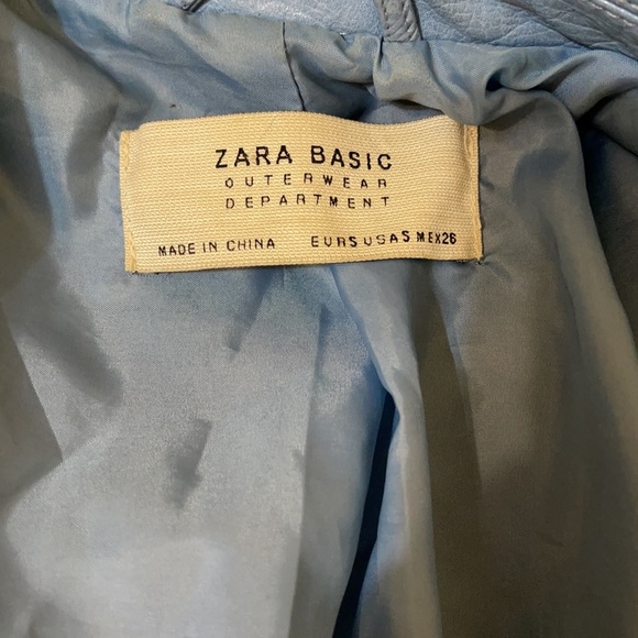 ZARA Biker faux leather jacket - Picture 4 of 6